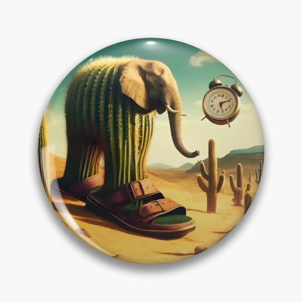 Item preview, Lirilì Larilà – the sandal-wearing cactus elephant  Brainrot Meme designed and sold by EmeraldeaArt.