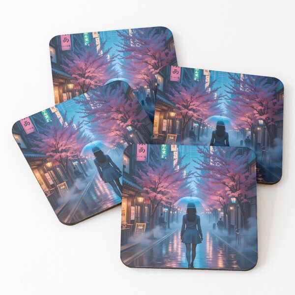 Item preview, Anime Street Poster, Colorful Sunset City Art for Japan Aesthetic, Cozy Urban Landscape, Perfect Sakura Scene for Alleyway Decor designed and sold by harry mac.