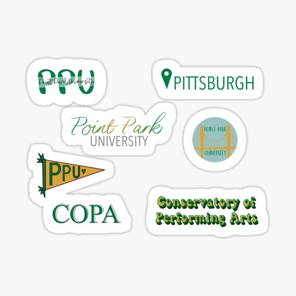 Item preview, Point Park Sticker Pack designed and sold by Hannahbark-art.