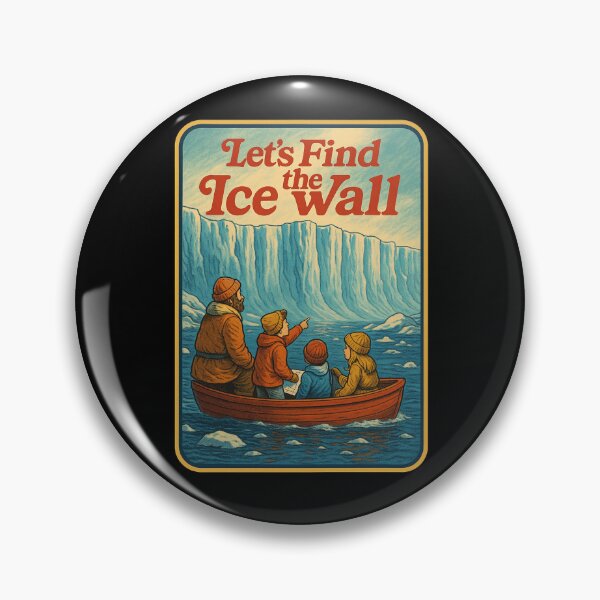 Item preview, Let’s Find the Ice Wall – Funny Flat Earth Map & Conspiracy Theory designed and sold by NatIntrovertSoc.