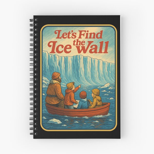 Item preview, Let’s Find the Ice Wall – Funny Flat Earth Map & Conspiracy Theory designed and sold by NatIntrovertSoc.