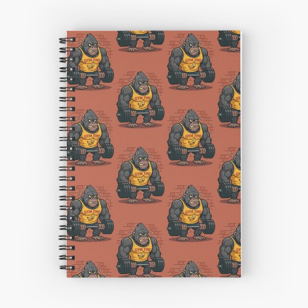 Item preview, Funny Gorilla Lifting Weights Cartoon - Gym Lover Design designed and sold by Emanova9.
