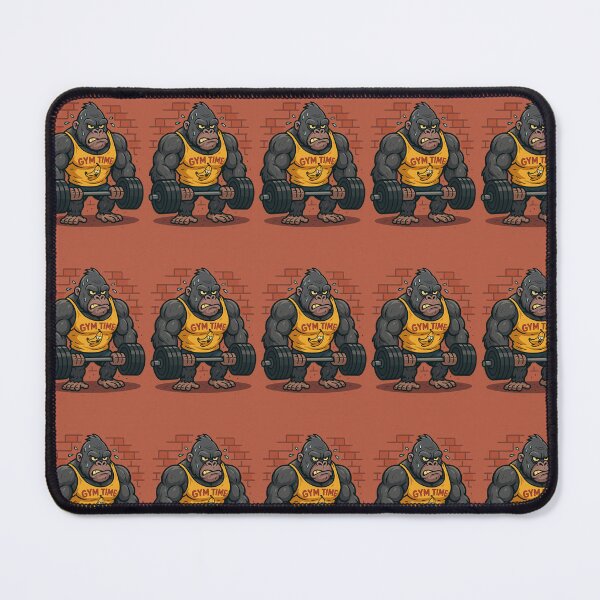 Item preview, Funny Gorilla Lifting Weights Cartoon - Gym Lover Design designed and sold by Emanova9.