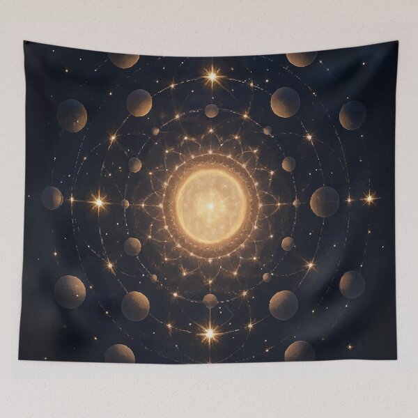 Item preview, Celestial Harmony – Mandala of the Cosmos designed and sold by AbstractAnom.