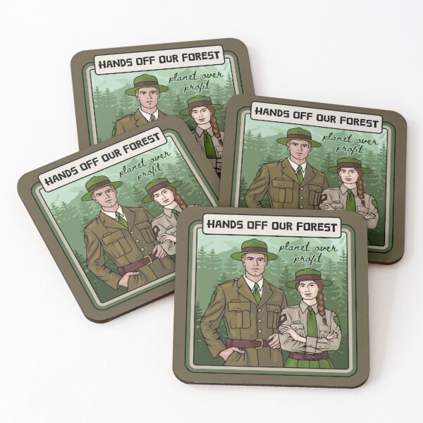 Item preview, Hands Off Our Forest - Planet Over Profit designed and sold by Unhinged Heather.