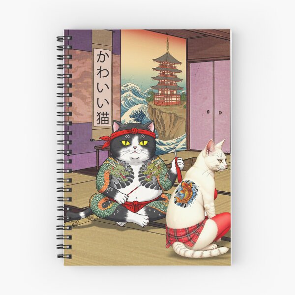 Item preview, Japanese tattoo cat 3D designed and sold by FotoLibreStudio.