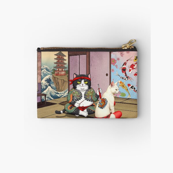Item preview, Japanese tattoo cat 3D designed and sold by FotoLibreStudio.