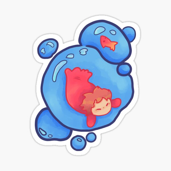 Item preview, studio ghibli ponyo designed and sold by dedeeart.