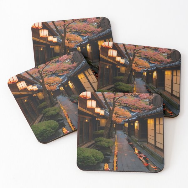 Item preview, Anime Street Poster, Colorful Sunset City Art for Japan Aesthetic, Cozy Urban Landscape, Perfect Sakura Scene for Alleyway Decor designed and sold by harry mac.