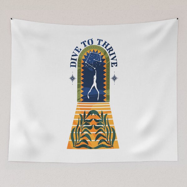 Item preview, Free Dive Constellation Dive to Thrive designed and sold by MoeTiff.