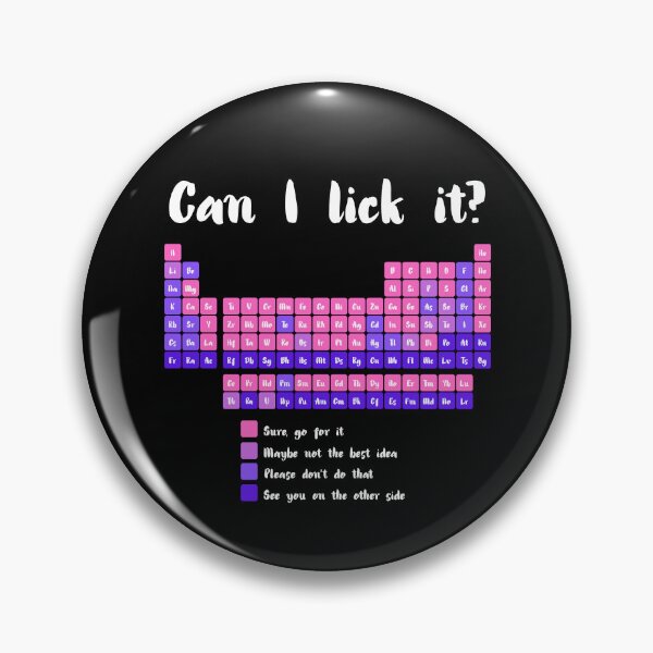 Item preview, Can I Lick It Periodic Table designed and sold by AniArtPL.