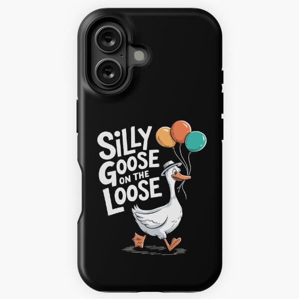 Aperçu de l'œuvre Amoureux des oies, oie idiote en liberté, humour animal drôle créée et vendue par crisp002.