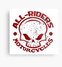 AR Graphic Skull Logo Metal Print