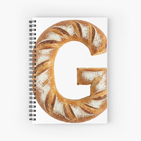 BREAD LETTER G Spiral Notebook