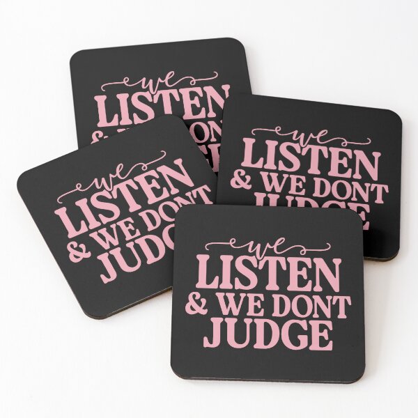 Item preview, We Listen & We Don't Judge designed and sold by Goody-Girls.