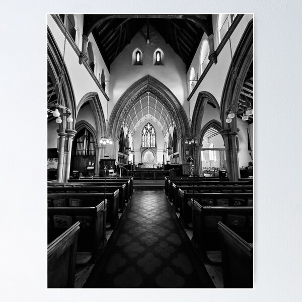 The Symmetry of the Lord Interior Church Photograph by Blink Friction Poster