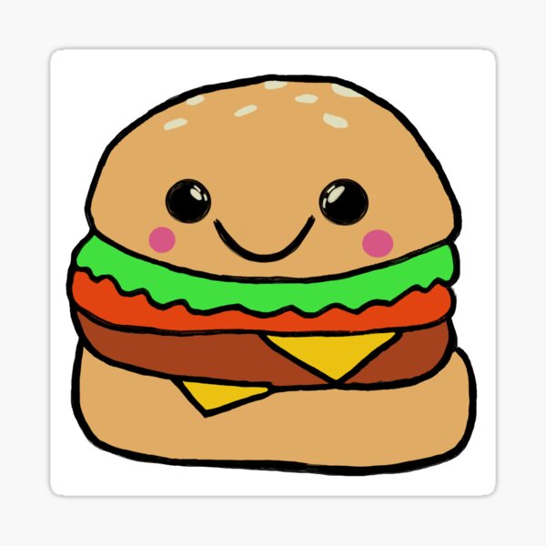 Item preview, say "cheese" burger designed and sold by catebakes.