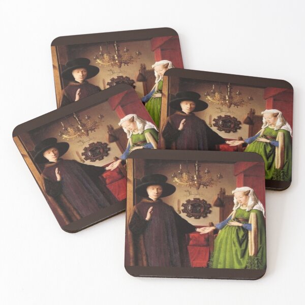 Item preview, Arnolfini Portrait by Jan van Eyck - Wearable Art & History designed and sold by Naomi Gutierrez Parrish.