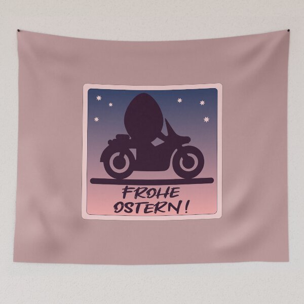 Item preview, HAPPY EASTER - EASTER EGGS - MOTORCYCLE designed and sold by minimalartstory.