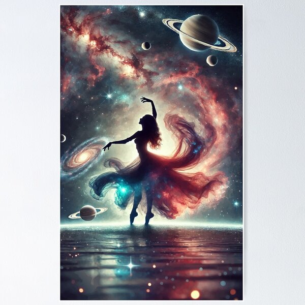 Item preview, Celestial Waltz – Dance of the Nebulae designed and sold by AbstractAnom.