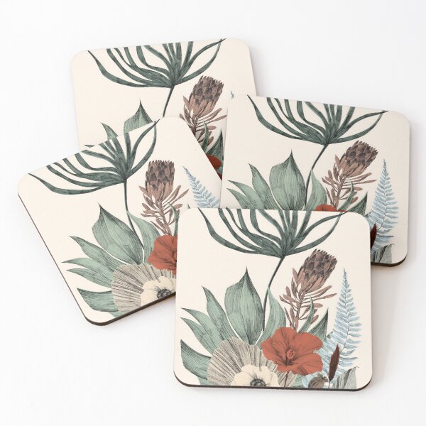 Item preview, Vintage Botanical Garden – Wildflowers & Protea Illustration designed and sold by Kollibri.