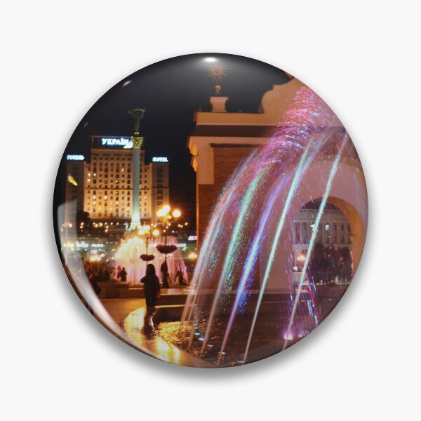 Item preview, Night View of Maidan Nezalezhnosti with Lyadsky Gate and and Dancing Water designed and sold by Maryna Gumenyuk.