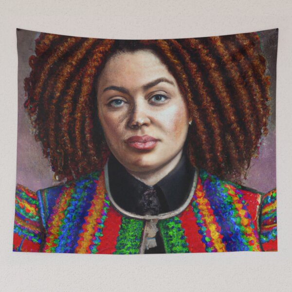 Item preview, Electric Royalty – Regal Afro Portrait in Velvet Colour designed and sold by Rectoryprint.