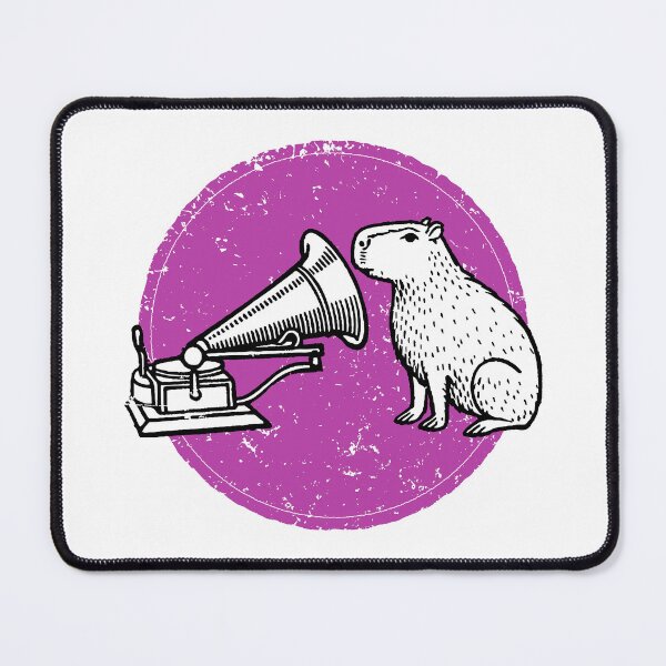 Item preview, Phonograph Parody: Capybara Listening to Victrola – Vintage Music Humor for Collectors designed and sold by H Jonas.