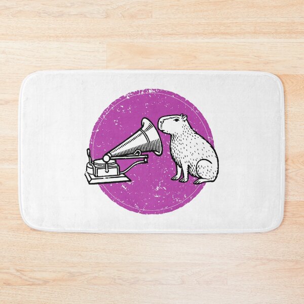 Item preview, Phonograph Parody: Capybara Listening to Victrola – Vintage Music Humor for Collectors designed and sold by H Jonas.