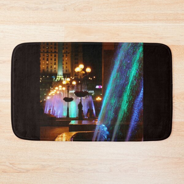 Item preview, Colorful Fountains at Night with Decorative Street Lanterns on Independence Square, Kyiv, Ukraine designed and sold by Maryna Gumenyuk.