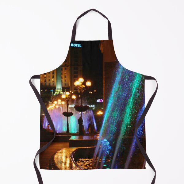 Item preview, Colorful Fountains at Night with Decorative Street Lanterns on Independence Square, Kyiv, Ukraine designed and sold by Maryna Gumenyuk.