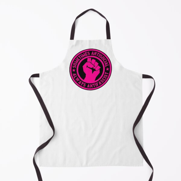 Item preview, sometimes antisocial - always antifascist (hot pink stencil) designed and sold by Thelittlelord.