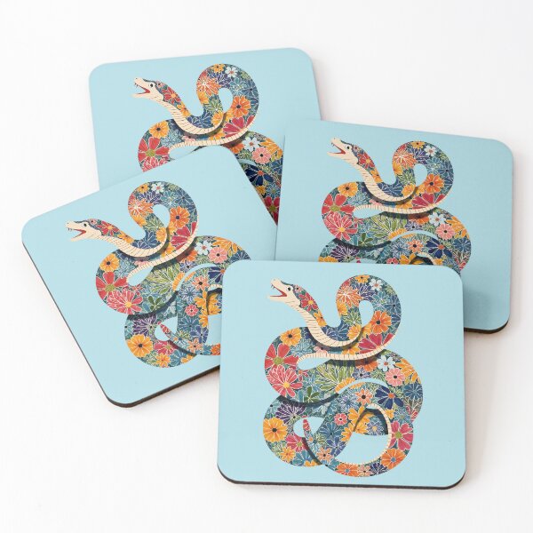 Item preview, Abstract Floral Snake Painting designed and sold by Magnolia Valley Art.