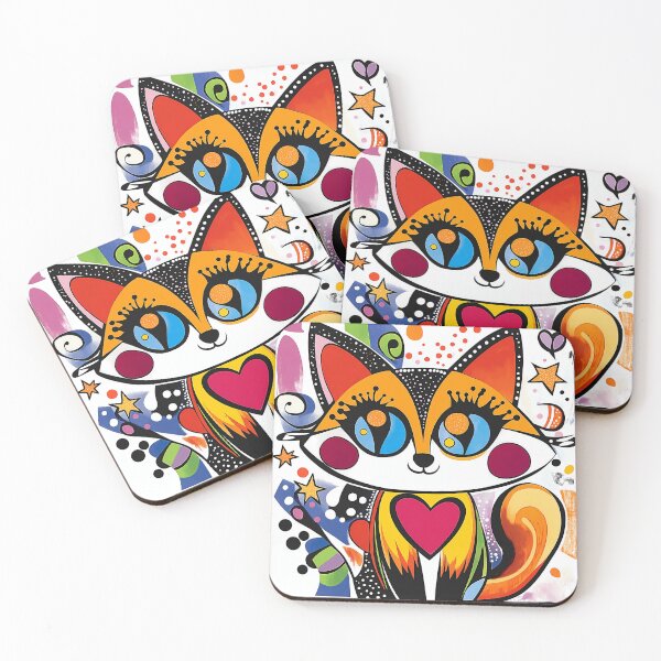 Item preview, Abstract Fox - Abstract Animal Art designed and sold by PawPrintStyles.