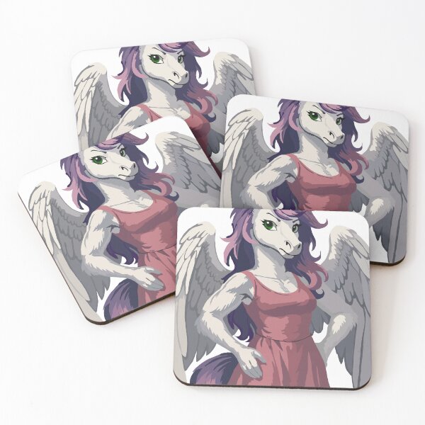 Item preview, Serious Cute Pink Pegasus Unicorn designed and sold by KlakkDrawsStuff.