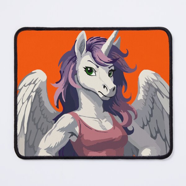 Item preview, Serious Cute Pink Pegasus Unicorn designed and sold by KlakkDrawsStuff.