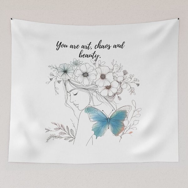 Item preview, You are art, chaos and beauty – Real woman, complete woman designed and sold by JenniferCreaArte .