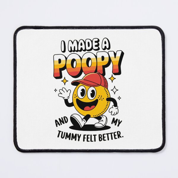 Item preview, I Made a Poopy T-Shirt – Funny Retro Cartoon Design on Black for Kids & Adults designed and sold by JOY STORE 45.