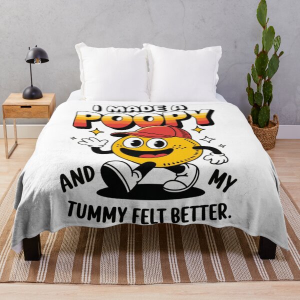Item preview, I Made a Poopy T-Shirt – Funny Retro Cartoon Design on Black for Kids & Adults designed and sold by JOY STORE 45.