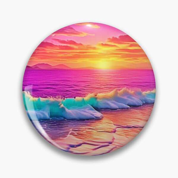 Item preview, Sunset Beach Waves Design designed and sold by Health And Fitness Posts e-Store.