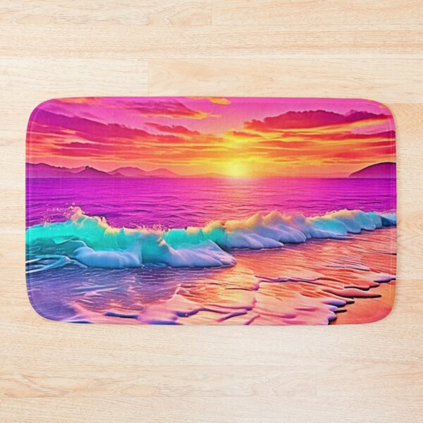 Item preview, Sunset Beach Waves Design designed and sold by Health And Fitness Posts e-Store.