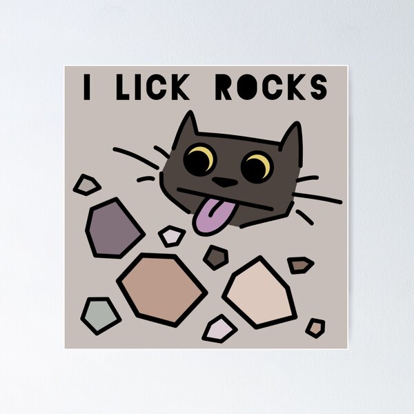 Item preview, Geology Lick Rocks Black Cat designed and sold by itz-hazza.