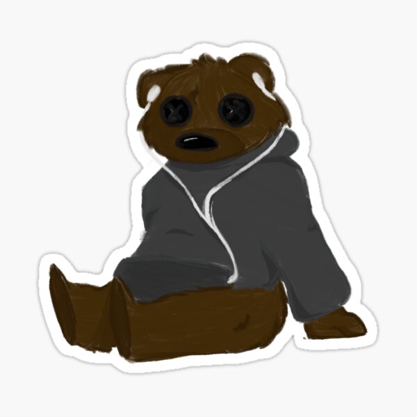 Item preview, Teddy Bear Listening to Music designed and sold by maggie-makes.