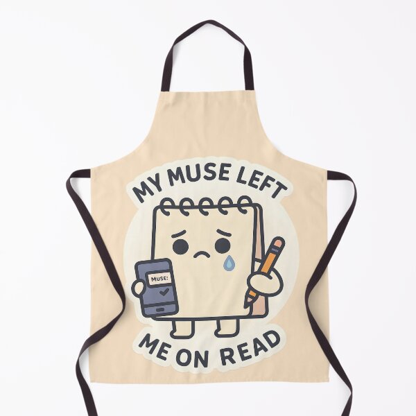 Item preview, My Muse Left Me On Read – Funny Artist Sticker for Creative Burnout designed and sold by WAUZ.