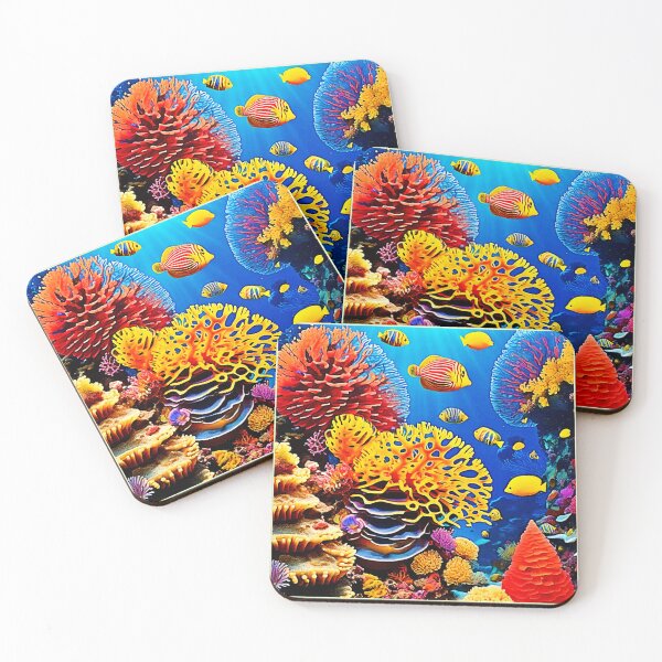 Item preview, Underwater Coral Garden Design designed and sold by Health And Fitness Posts e-Store.