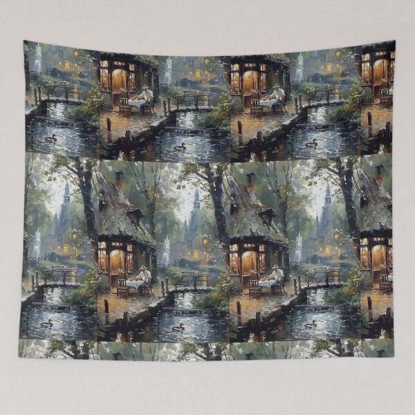 Item preview, Van Gogh Sits Near A Brook designed and sold by MajesticPx.