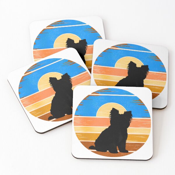 Item preview, Yorkipoo Vintage Sunset Silhouette – Retro Dog Lover Design designed and sold by Fredster1966.