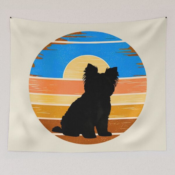 Item preview, Yorkipoo Vintage Sunset Silhouette – Retro Dog Lover Design designed and sold by Fredster1966.