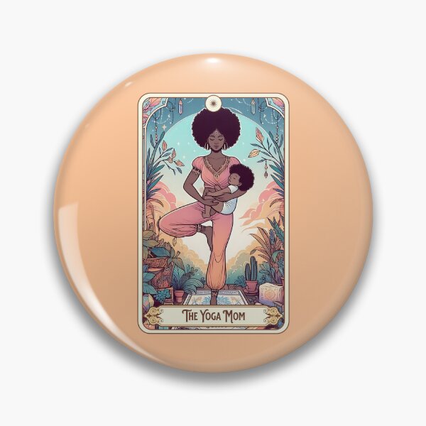 Item preview, Witchy Yoga Mom Tarot Card Gift for Tarot Reader, Black Moms, Yogini, Ioga, Woo Woo, Boho Mama Gift for Mothers Day designed and sold by matchakpop.