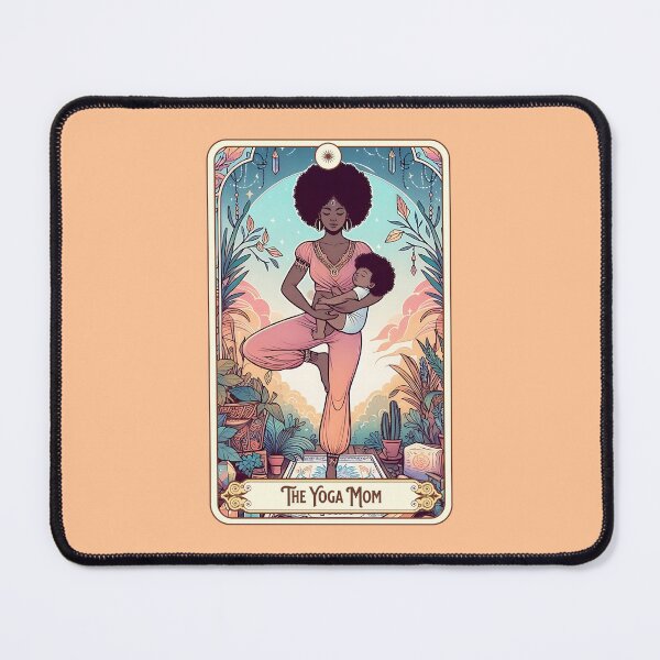Item preview, Witchy Yoga Mom Tarot Card Gift for Tarot Reader, Black Moms, Yogini, Ioga, Woo Woo, Boho Mama Gift for Mothers Day designed and sold by matchakpop.